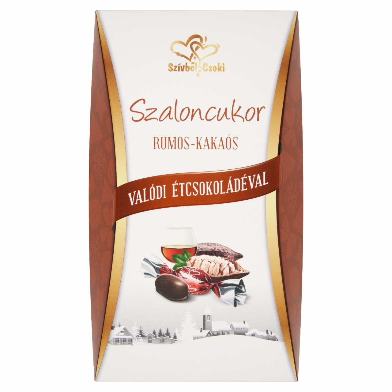 Képek - Szívből Csoki rumos-kakaós szaloncukor valódi étcsokoládéval 330 g