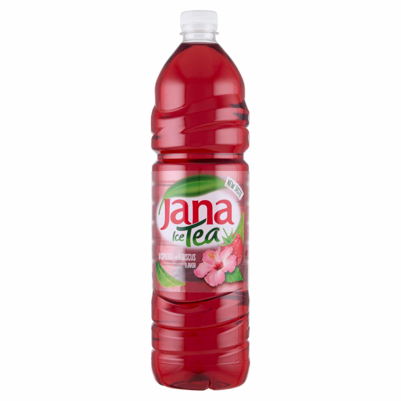 Képek - Jana Ice Tea csökkentett energiataralmú szénsavmentes málna-hibiszkusz ízesítésű üdítőital 6 x 1,5 l