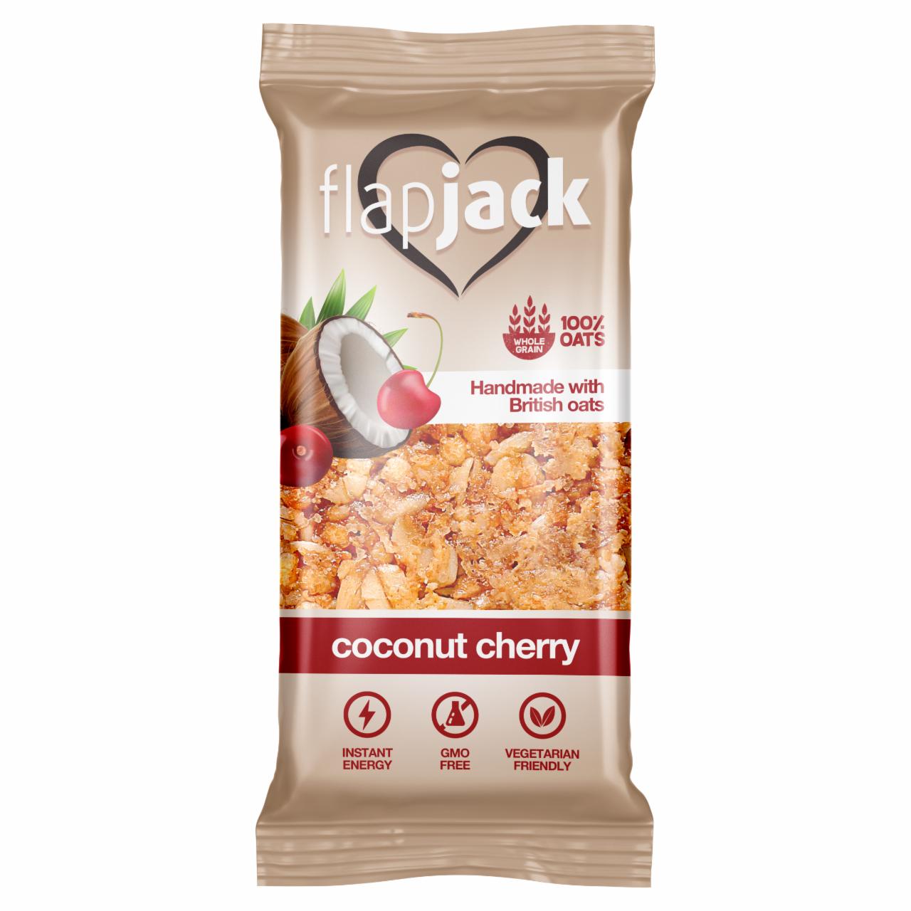 Képek - FlapJack kókuszos zabszelet kandírozott cseresznyedarabokkal 100 g