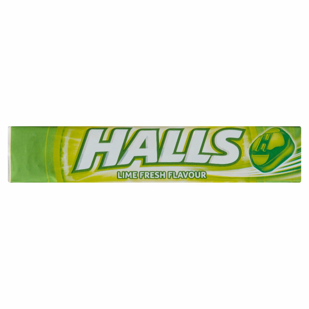 Képek - Halls lime-ízű, töltetlen keménycukorka C-vitaminnal 33,5 g