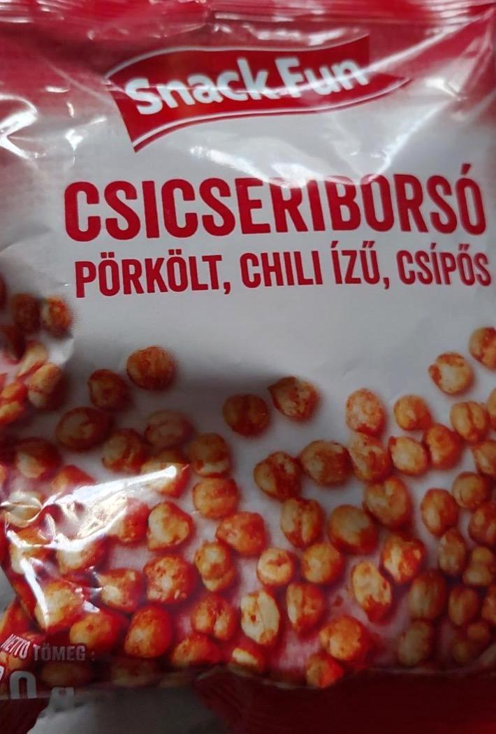 Képek - Csicseriborsó pörkölt chili ízű csípős Snack Fun