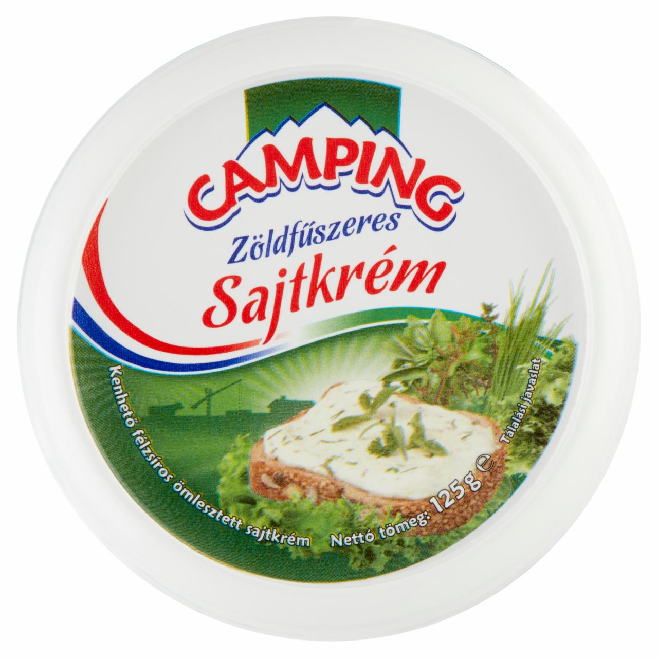 Képek - Camping zöldfűszeres sajtkrém 125 g