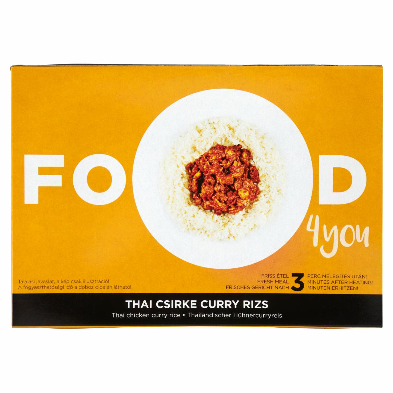 Képek - Food 4 You thai csirke curry rizs 350 g