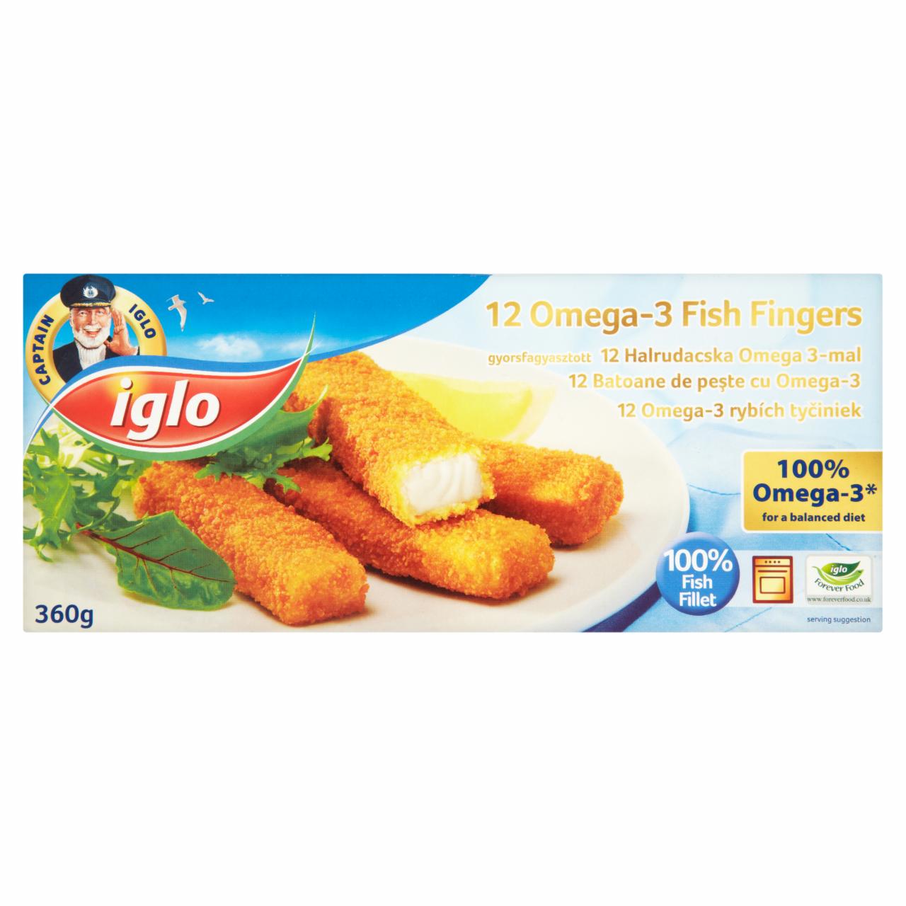 Képek - Iglo gyorsfagysztott Omega-3 halrudacska 12 db 360 g