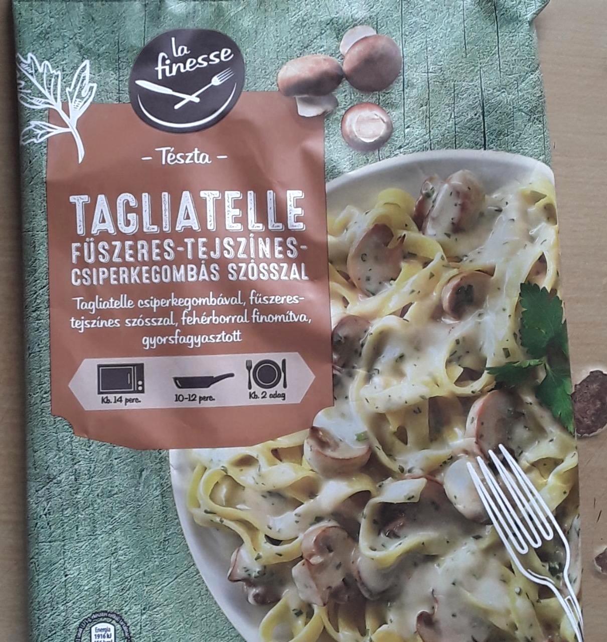 Képek - Pasta Tagliatelle fűszeres tejszínes gombás La finesse