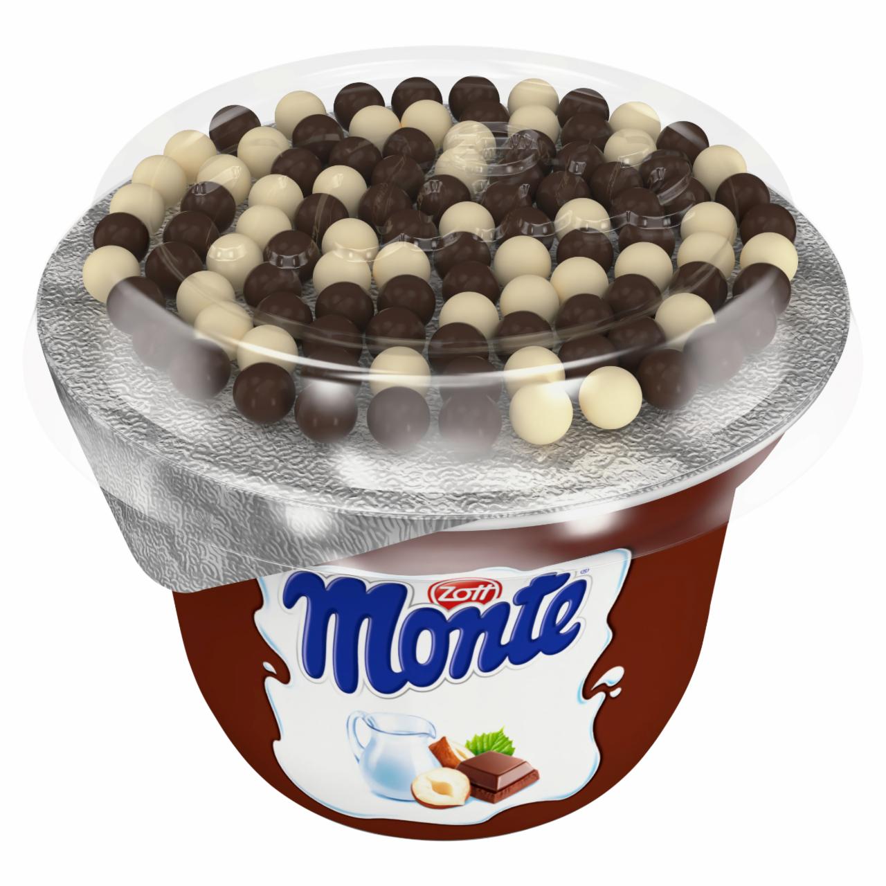 Képek - Zott Monte csokoládés-mogyorós tejalapú desszert gabonagolyókkal 70 g