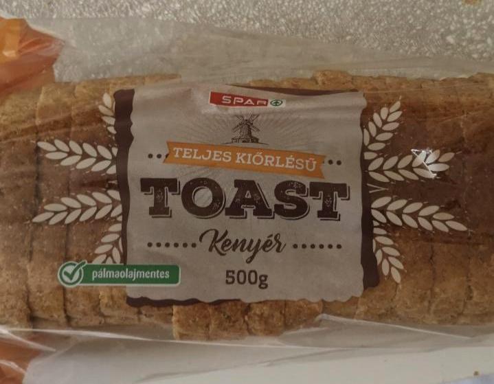 Képek - Teljes kiőrlésű toast kenyér szeletelt Spar