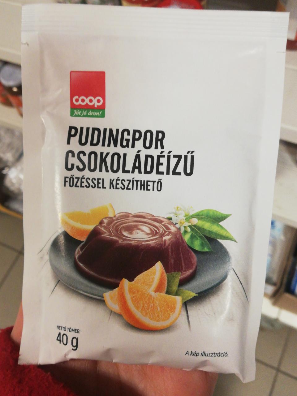 Képek - Csokoládéízű pudingpor Coop