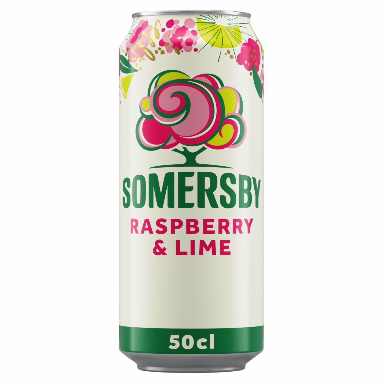 Képek - Somersby Raspberry & Lime cider almalé alapú szénsavas alkoholos ital 4,5% 0,5 l