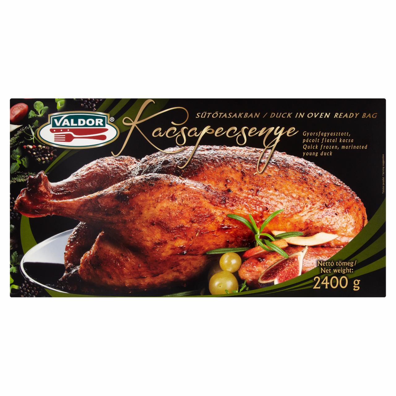 Képek - Valdor Kacsapecsenye gyorsfagyasztott, pácolt fiatal kacsa sütőtasakban 2400 g