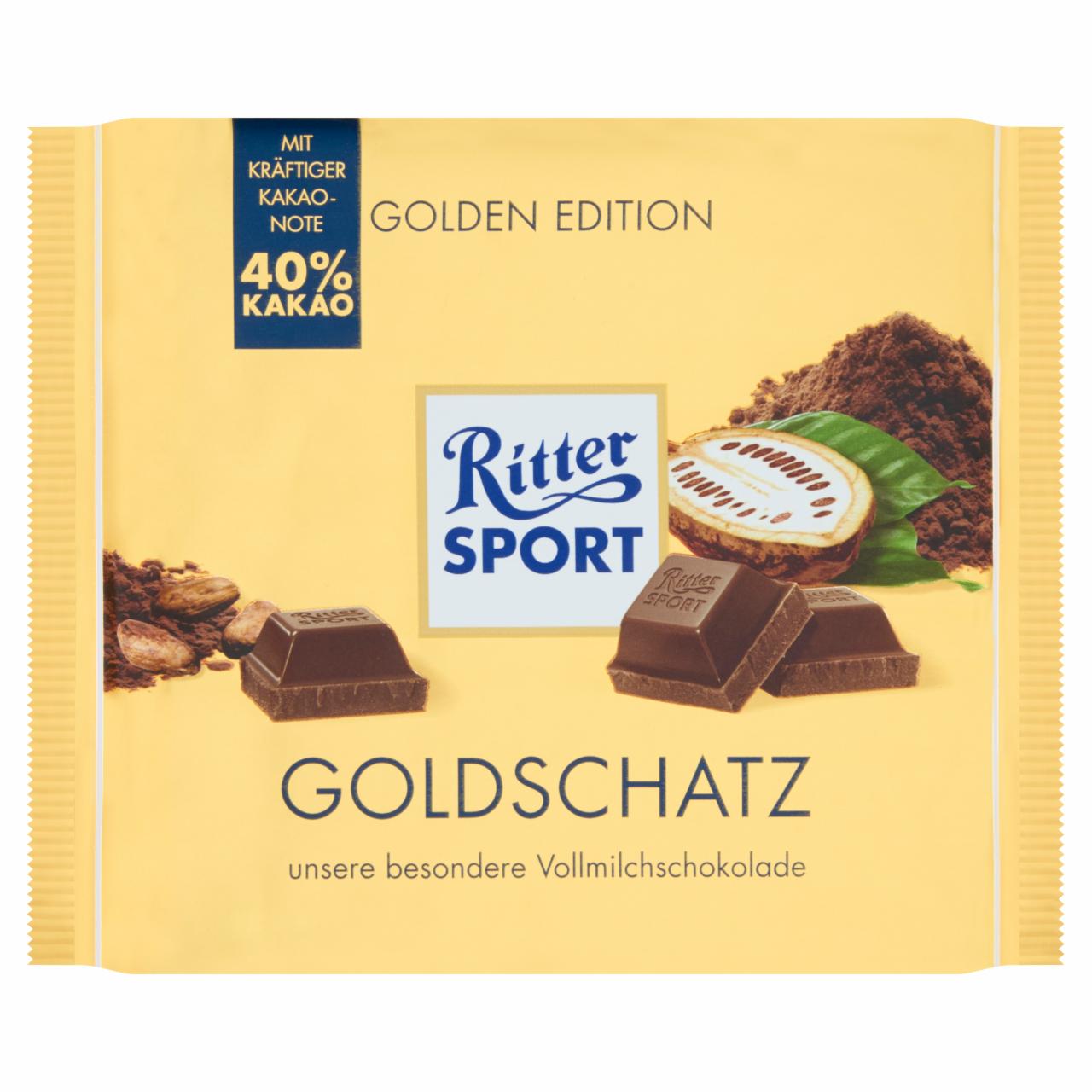 Képek - Ritter Sport Goldschatz tejcsokoládé 250 g