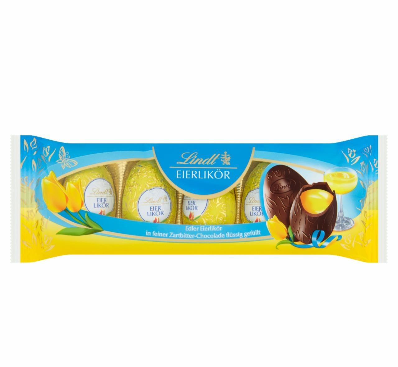 Képek - Lindt étcsokoládé tojáslikőrrel töltve 90 g