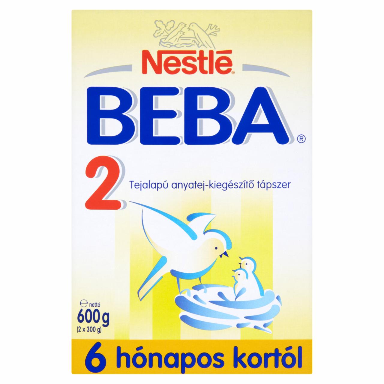 Képek - Nestlé Beba 2 tejalapú anyatej-kiegészítő tápszer 6 hónapos kortól 600 g