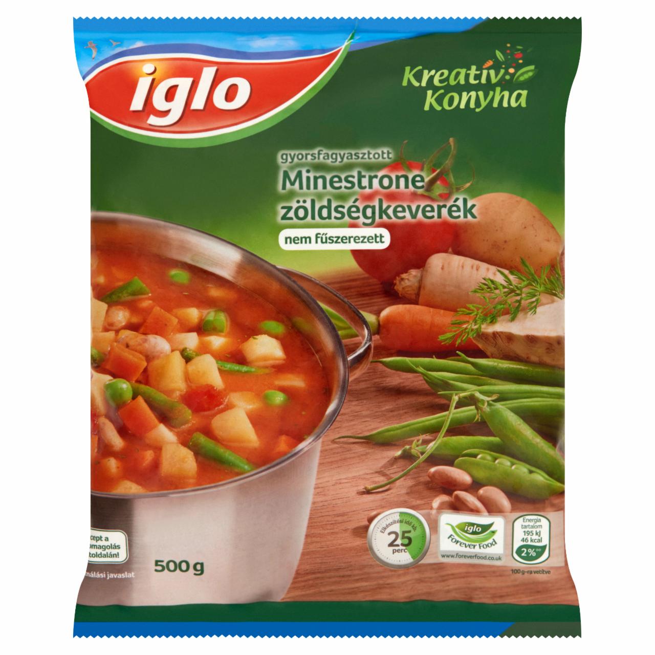 Képek - Iglo Kreatív Konyha gyorsfagyasztott Minestrone zöldségkeverék 500 g