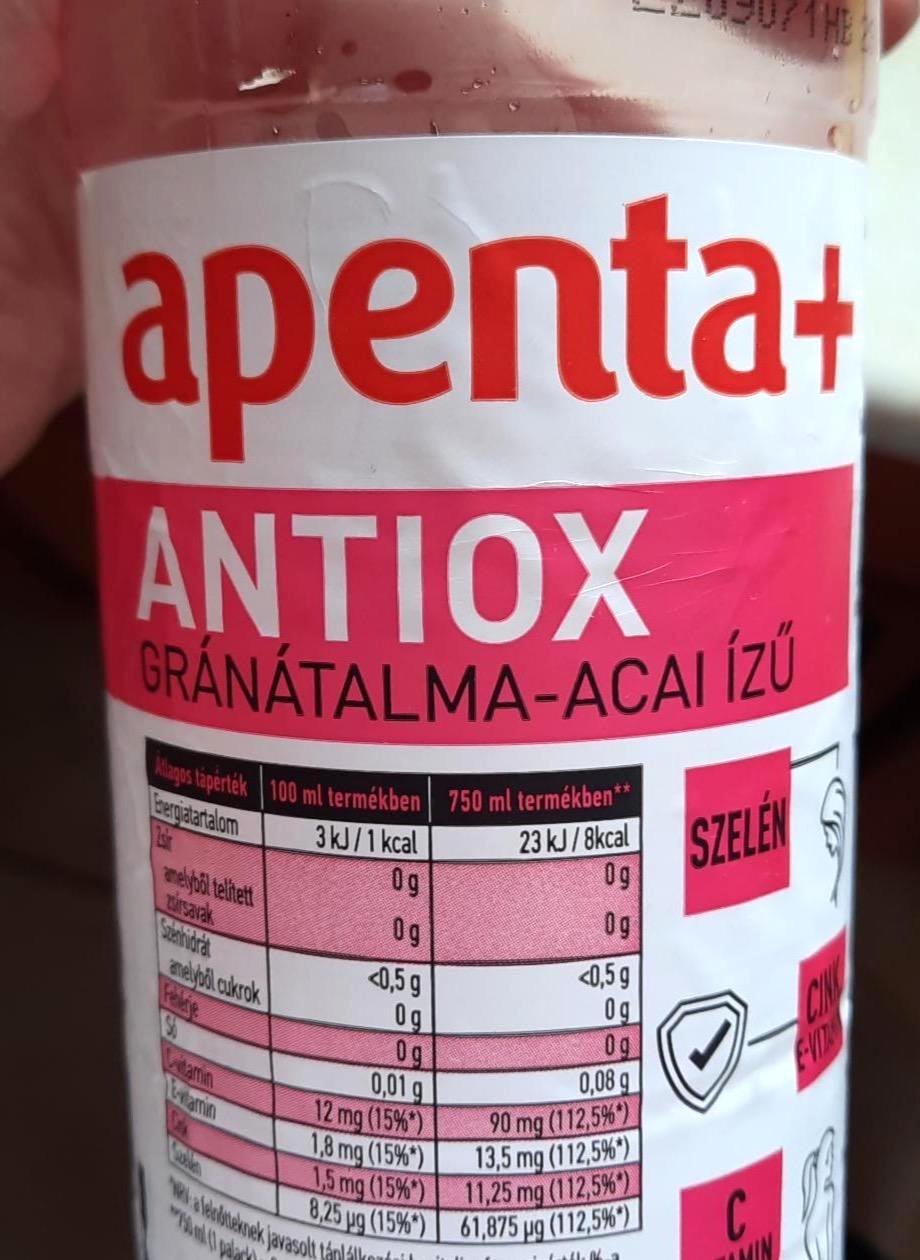 Képek - Apenta+ Antiox gránátalma-acai ízű szénsavmentes energiamentes üdítőital vitaminokkal 750 ml