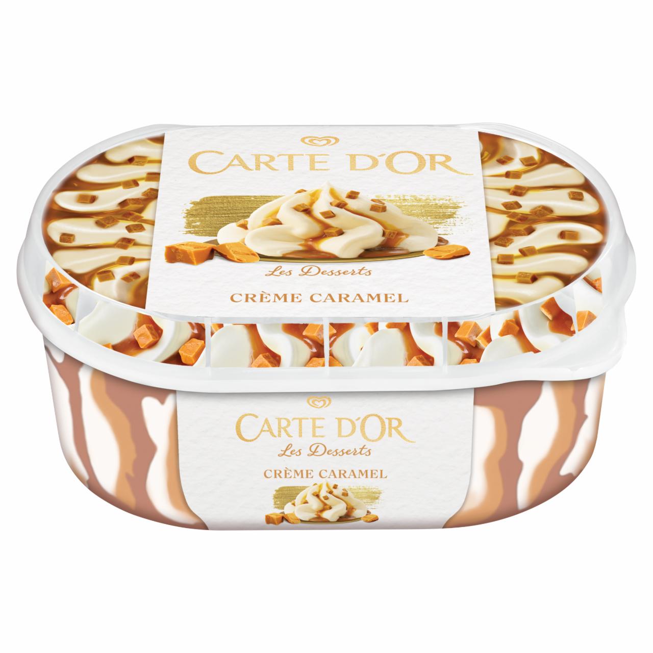 Képek - Carte D'Or Gelateria Crème Caramel vanília jégkrém karamell szósszal és karamell darabokkal 900 ml