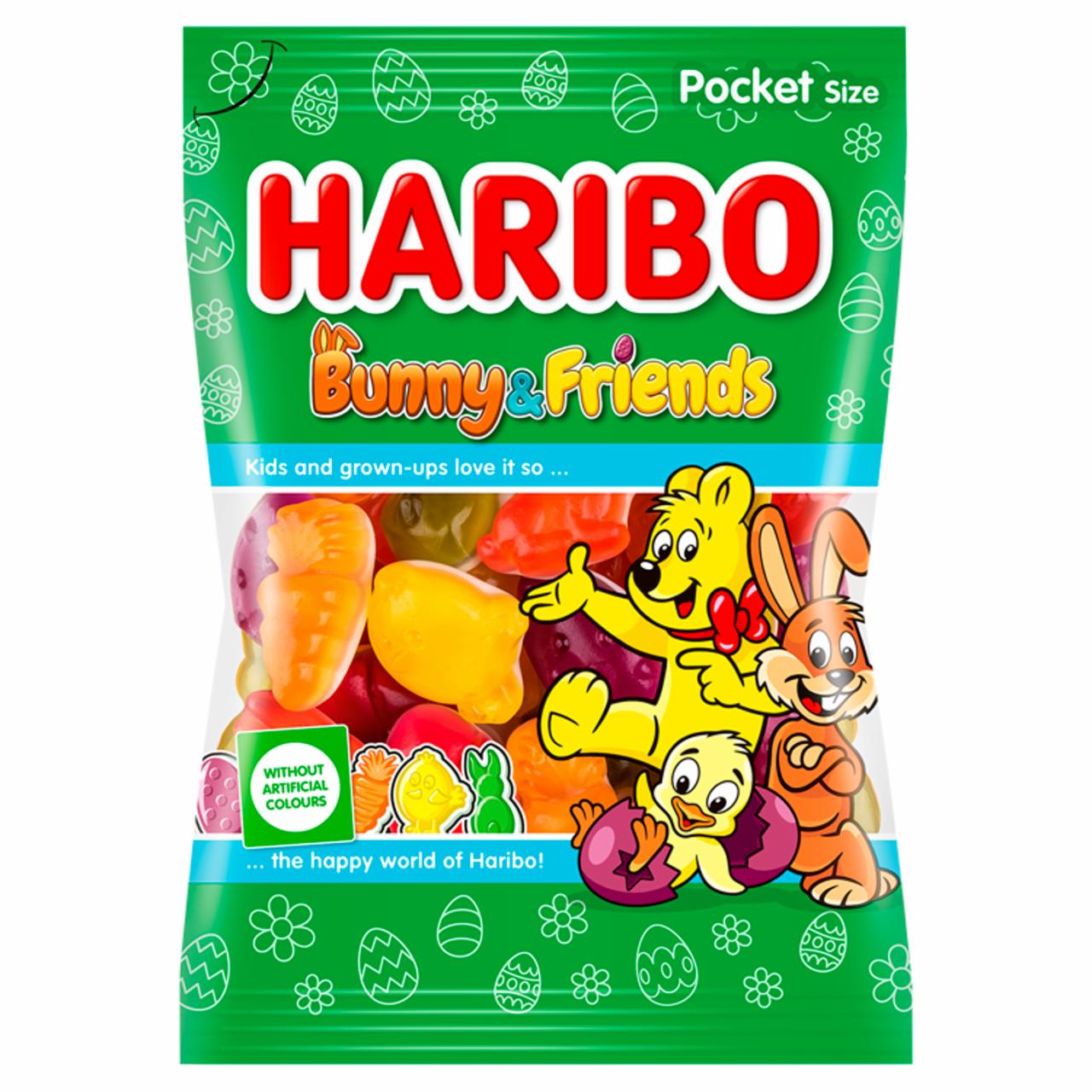 Képek - Haribo Bunny & Friends gyümölcsízű gumicukorka 90 g