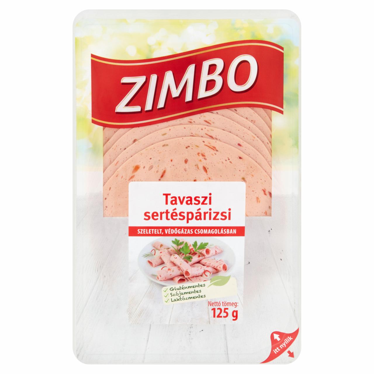 Képek - Zimbo szeletelt tavaszi sertéspárizsi 125 g