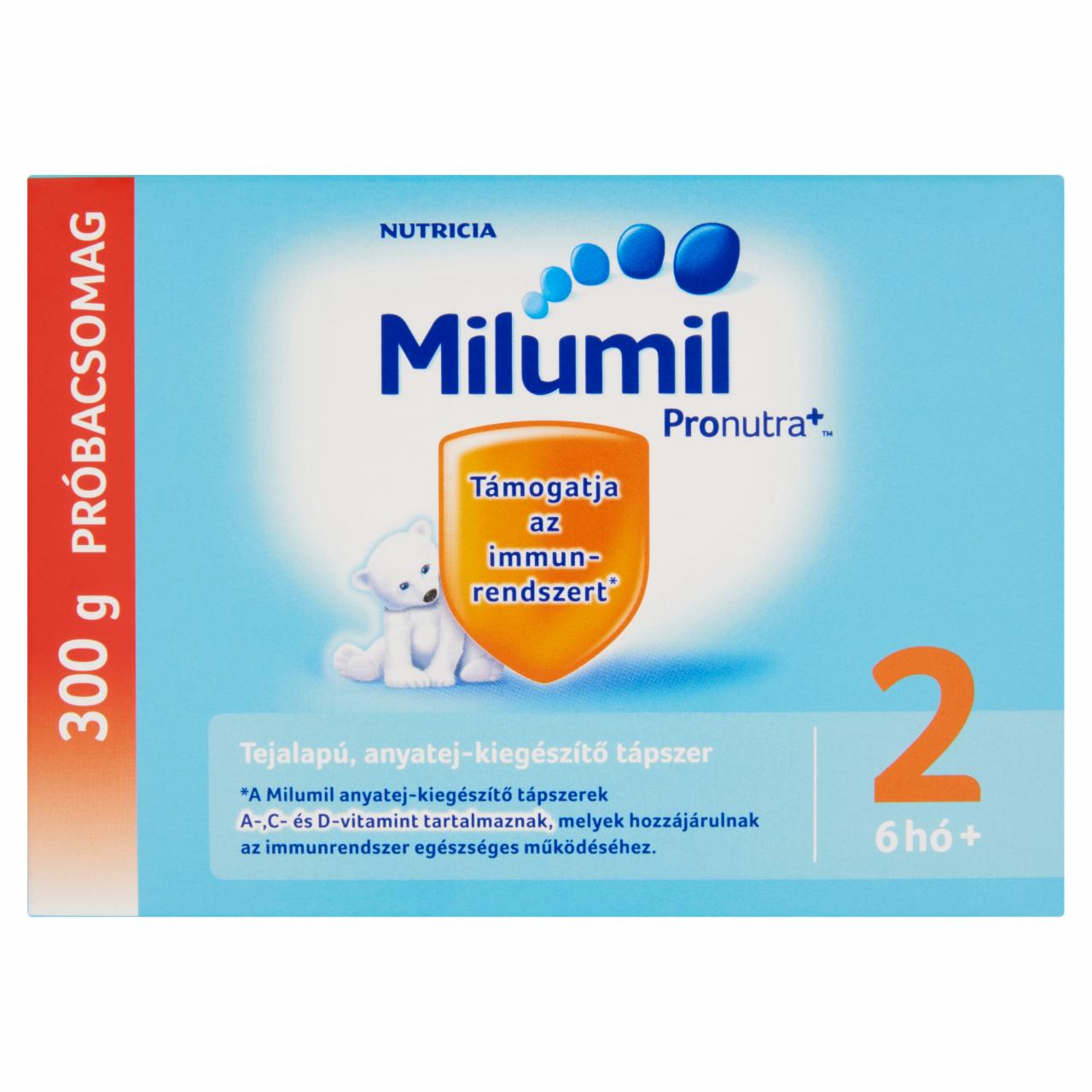 Képek - Milumil 2 anyatej-kiegészítő tápszer próbacsomag 6 hó+ 300 g