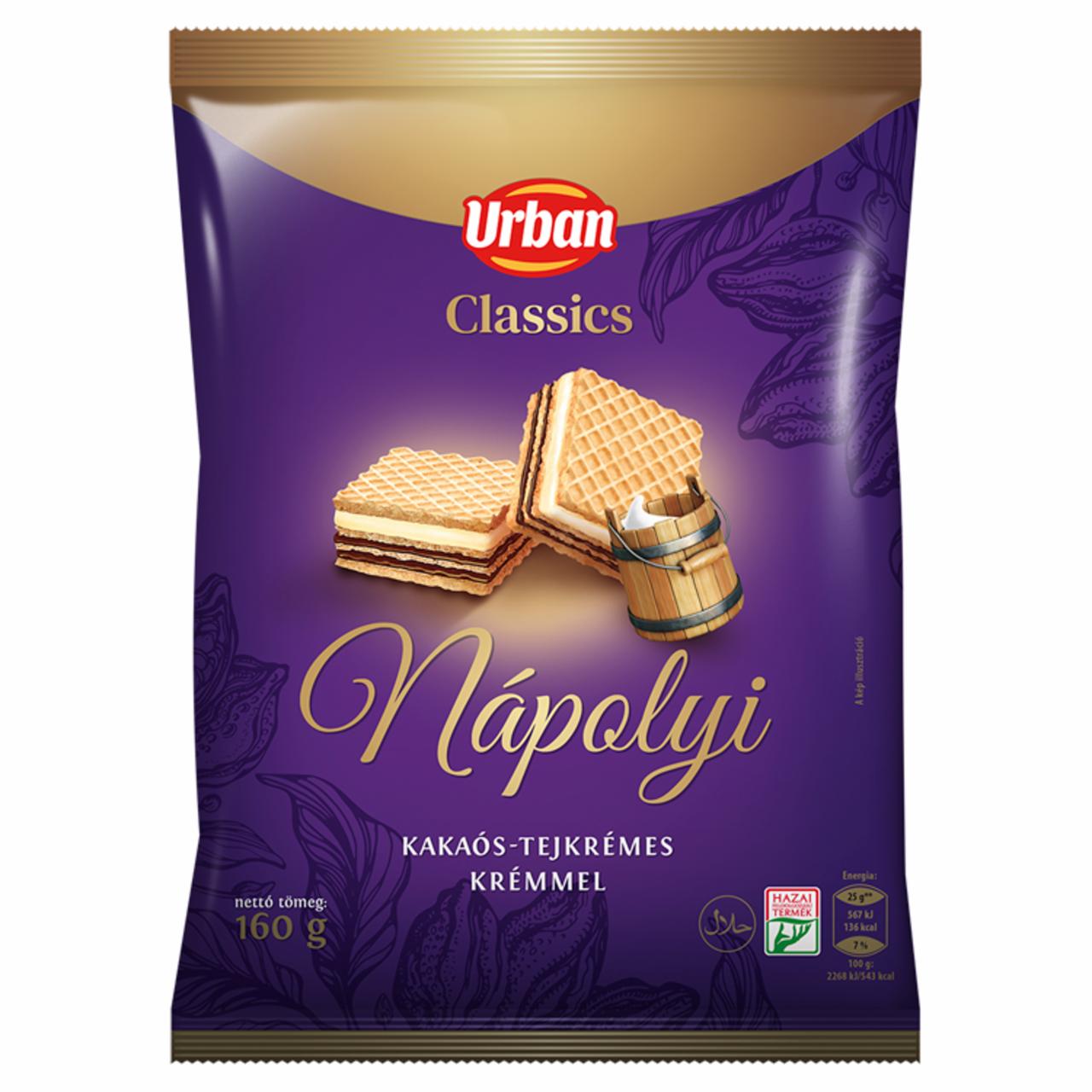 Képek - Urban Classics nápolyi kakaós-tejkrémes krémmel 160 g