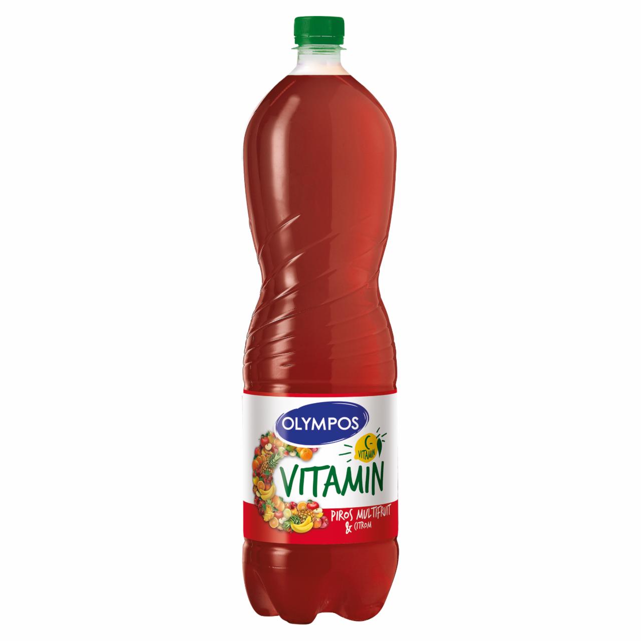 Képek - Olympos C vitamin Piros Multifruit vegyes gyümölcsital cukorral és édesítőszerekkel 1,5 l