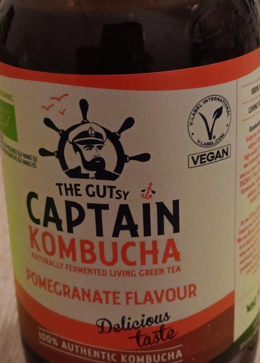 Képek - Kombucha gránátalma bio fermentált zöld tea ital élőflórával The Gutsy Captain