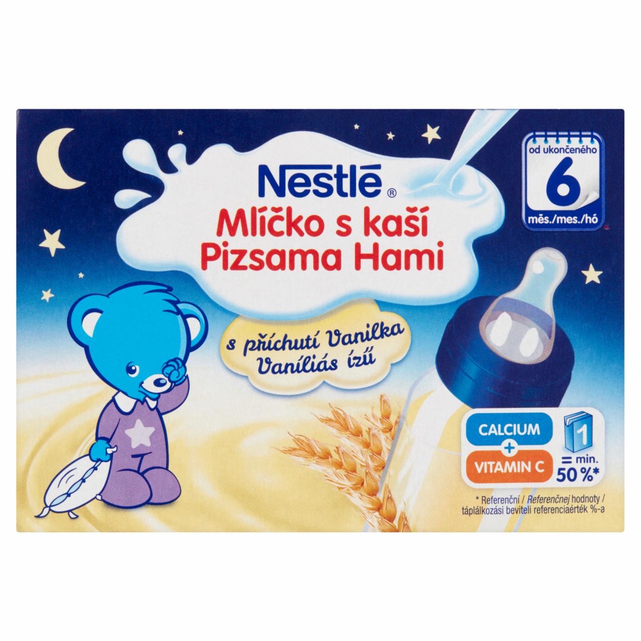 Képek - Nestlé Pizsama Hami vaníliás ízű folyékony gabonás bébiétel 6 hónapos kortól 2 x 200 ml (400 ml)