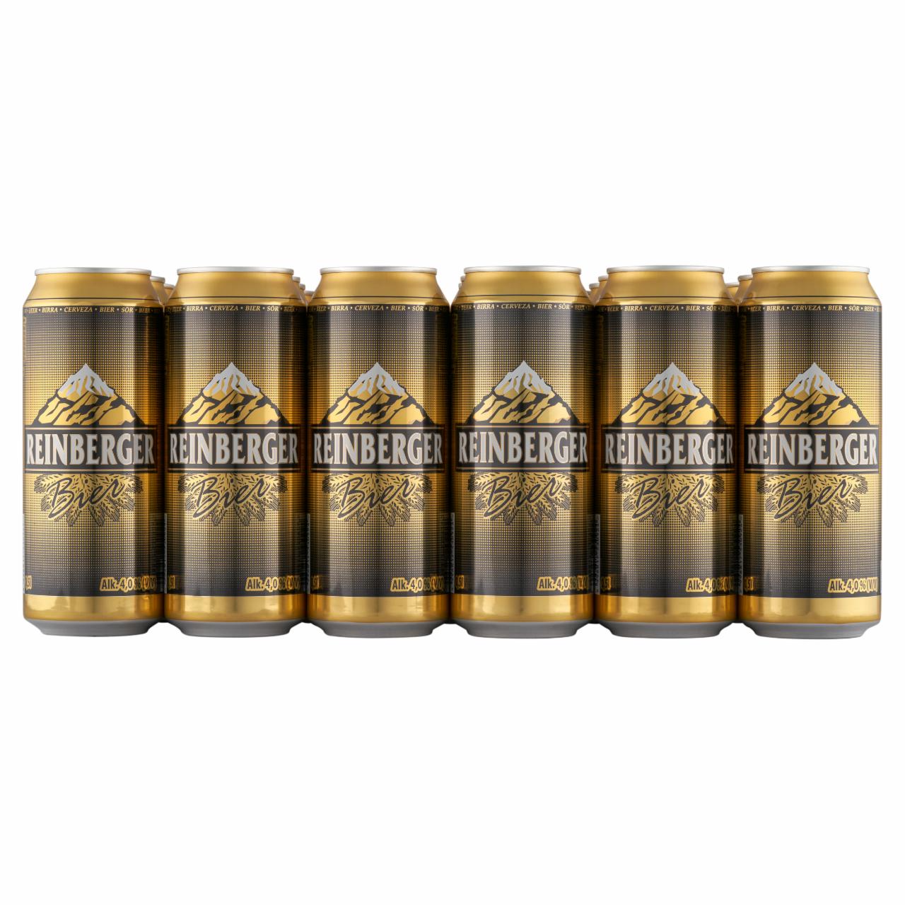 Képek - Reinberger világos sör 4% 24 x 0,5 l