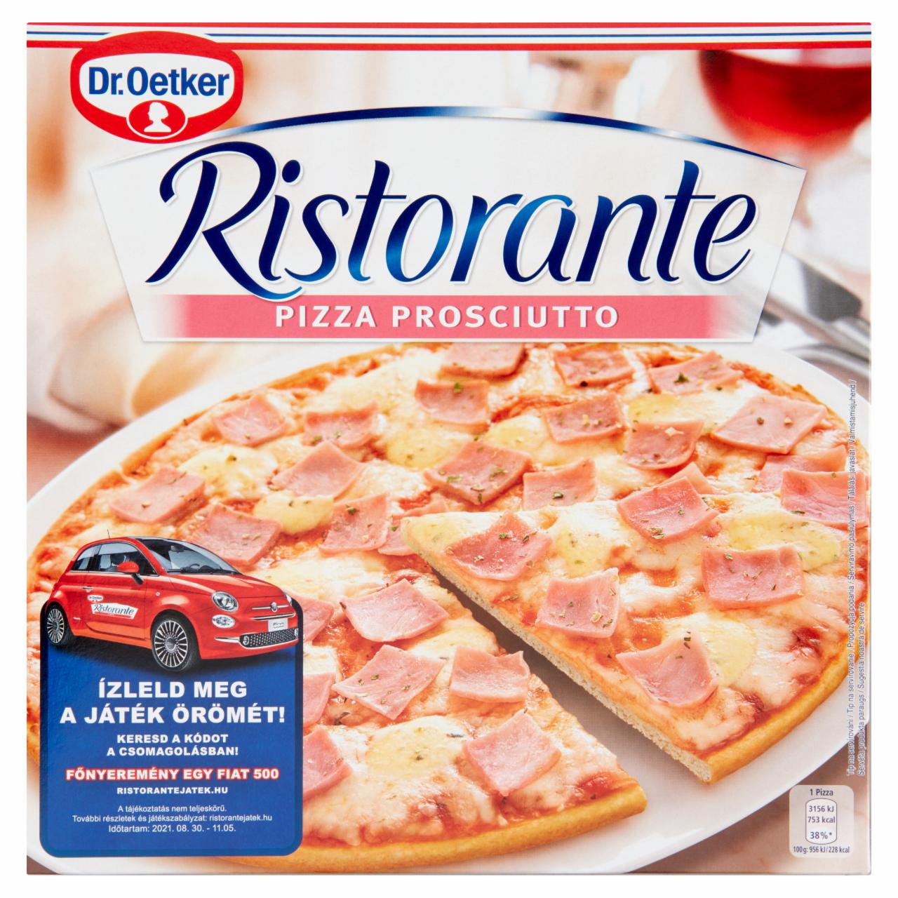Képek - Dr. Oetker Ristorante Pizza Prosciutto gyorsfagyasztott pizza sonkával és sajttal 330 g