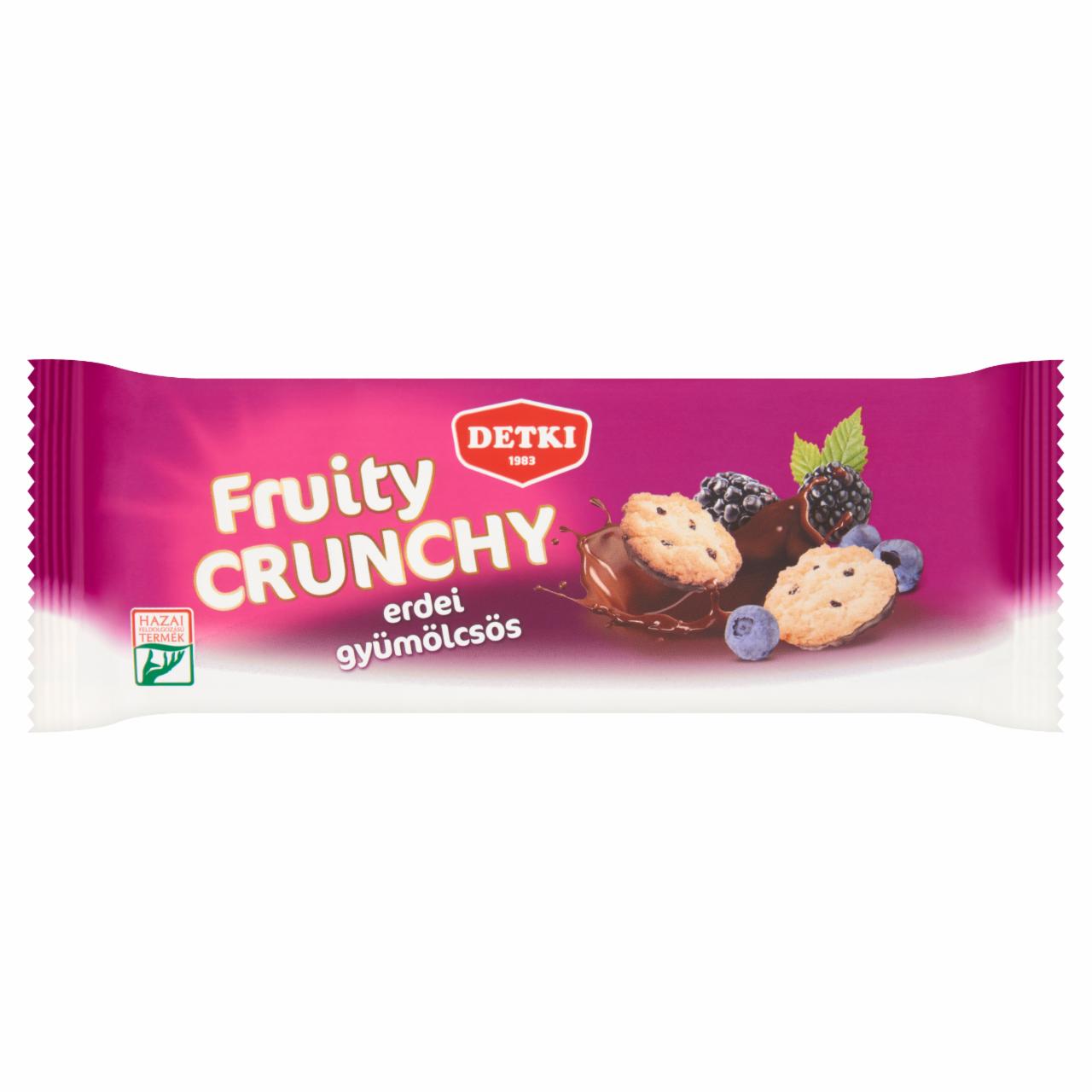 Képek - Detki Fruity Crunchy erdei gyümölcsös teasütemény kakaós étbevonómasszával félig mártva 150 g