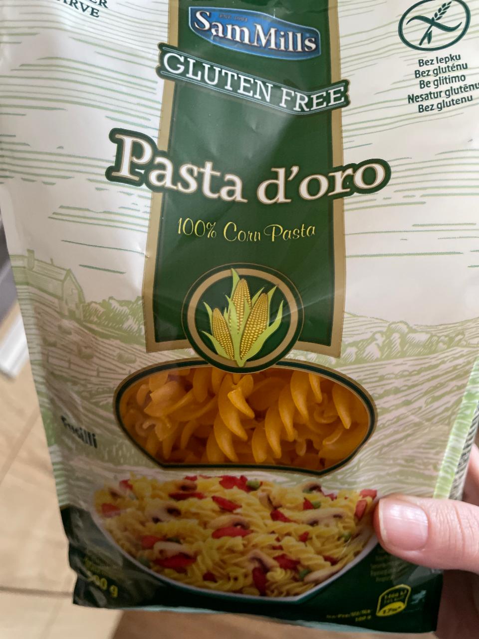 Képek - Sam Mills Pasta d'oro Penne Rigate gluténmentes tészta kukoricából 500 g