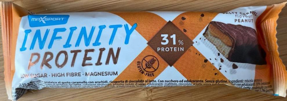 Képek - Infinity protein szelet salty caramel peanut MaxSport