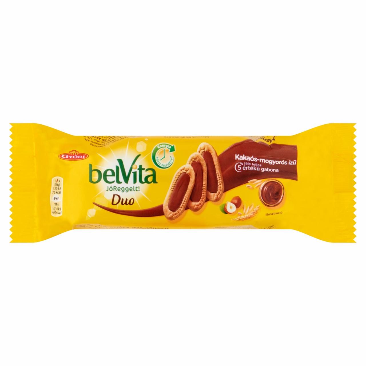 Képek - belVita JóReggelt! Duo gabonás omlós keksz kakaós-mogyorós ízű töltelékkel 50 g