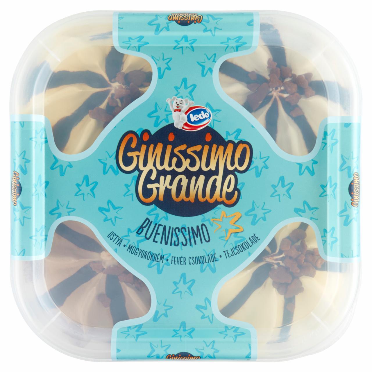Képek - Ledo Ginissimo Grande Buenissimo fehércsokoládés-tejcsokoládés, mogyorós-ostya ízű jégkrém 1650 ml