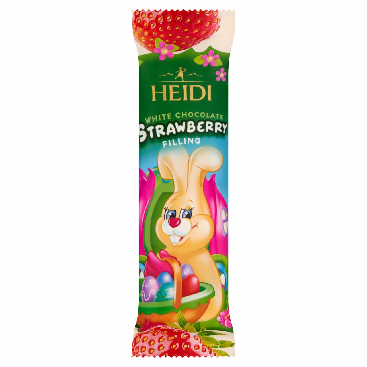 Képek - Heidi fehér csokoládé figura tejes-epres krémmel töltve 45 g 