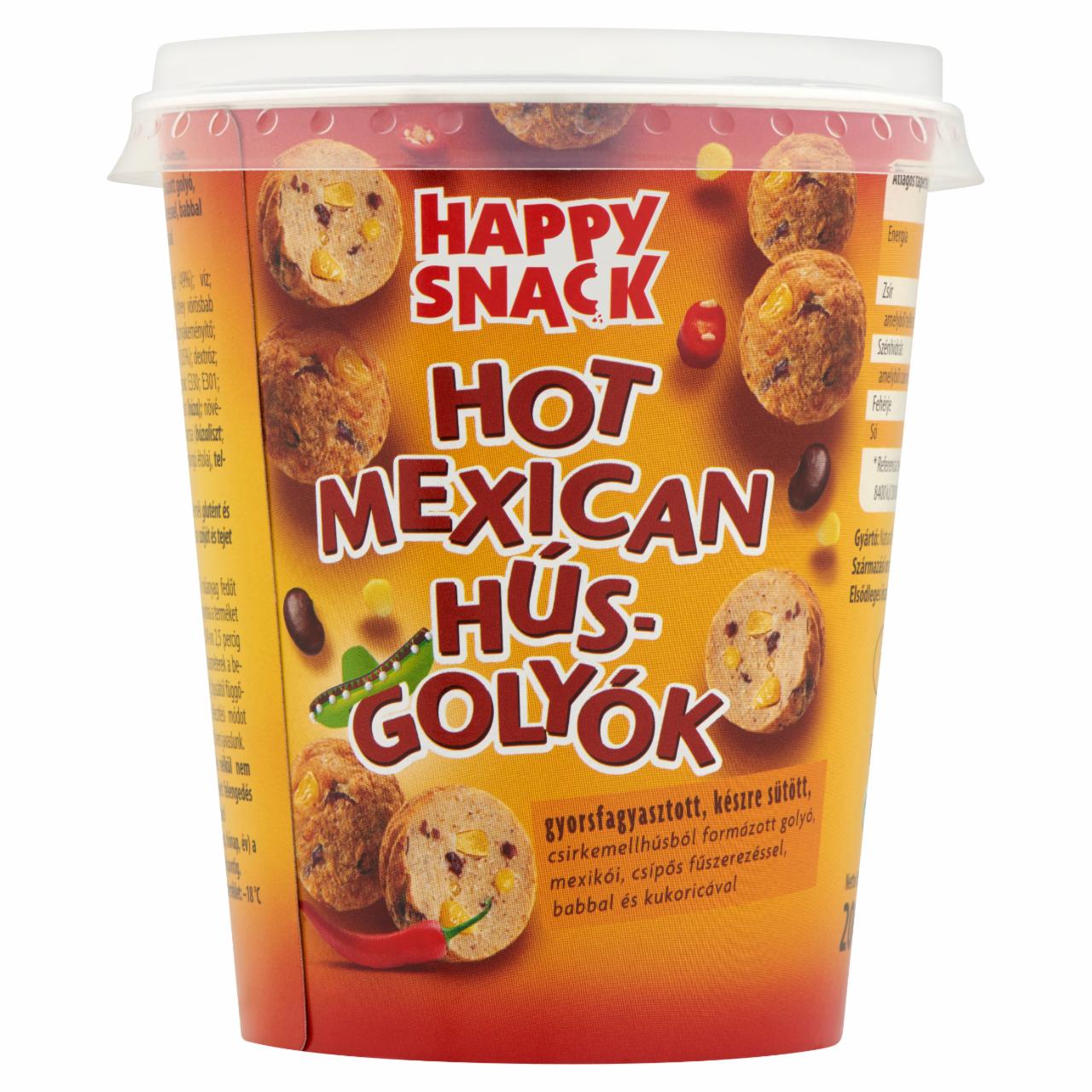 Képek - Happy Snack Hot Mexican gyorsfagyasztott, készre sütött húsgolyók 200 g
