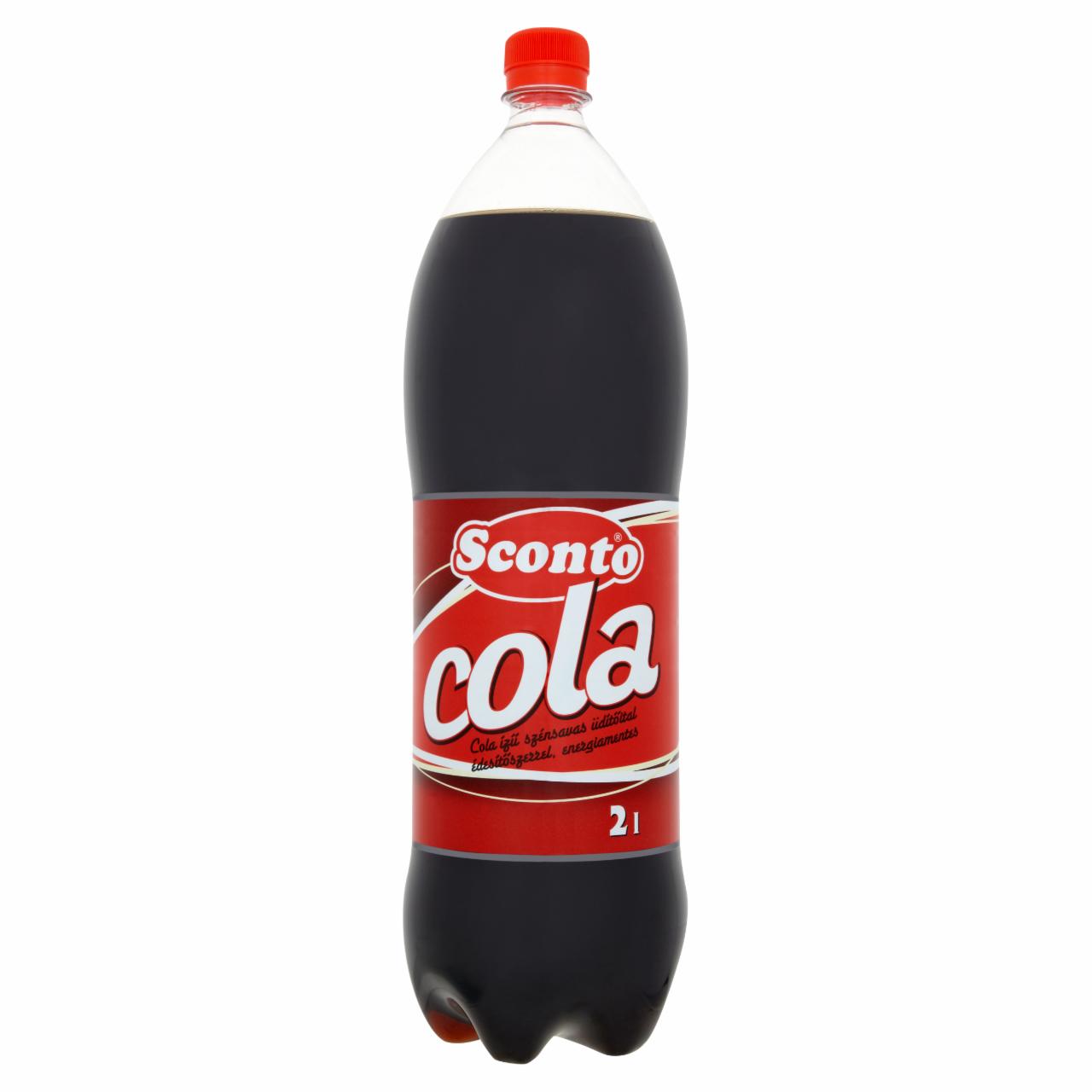 Képek - Sconto Cola ízű energiamentes szénsavas üdítőital édesítőszerrel 2 l