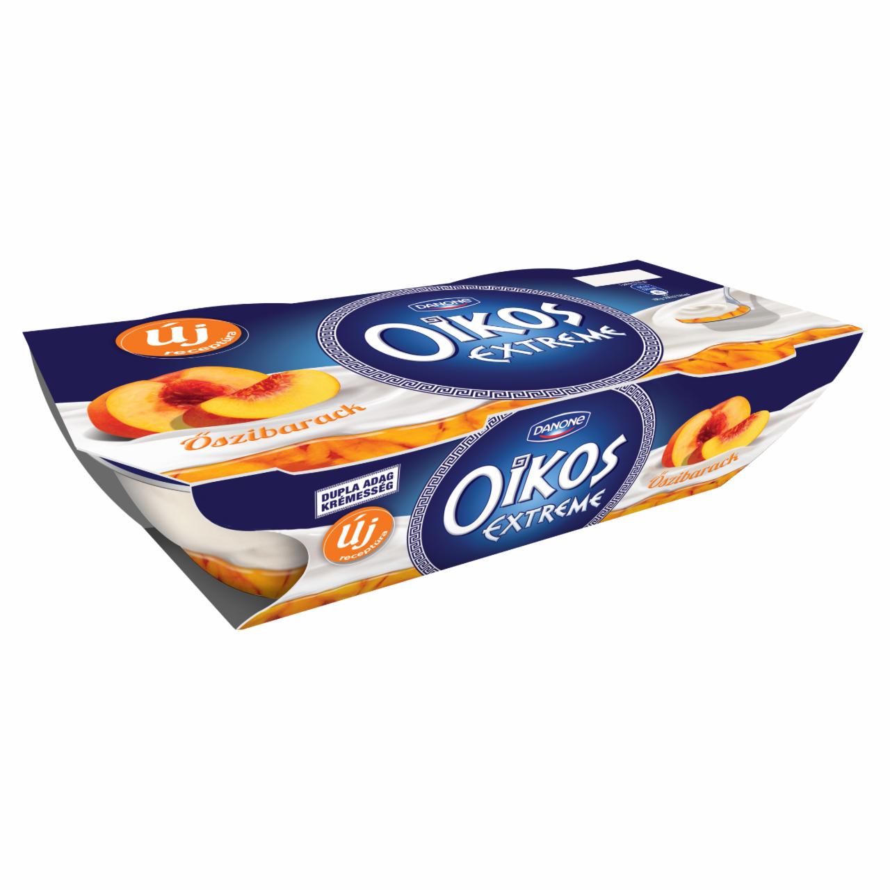 Képek - Danone Oikos Extreme élőflórás görög krémjoghurt őszibaracköntettel 2 x 110 g