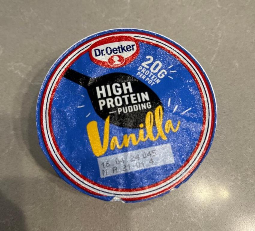 Képek - Dr. Oetker magas fehérjetartalmú Bourbon vaníliás puding édesítőszerekkel 200 g 