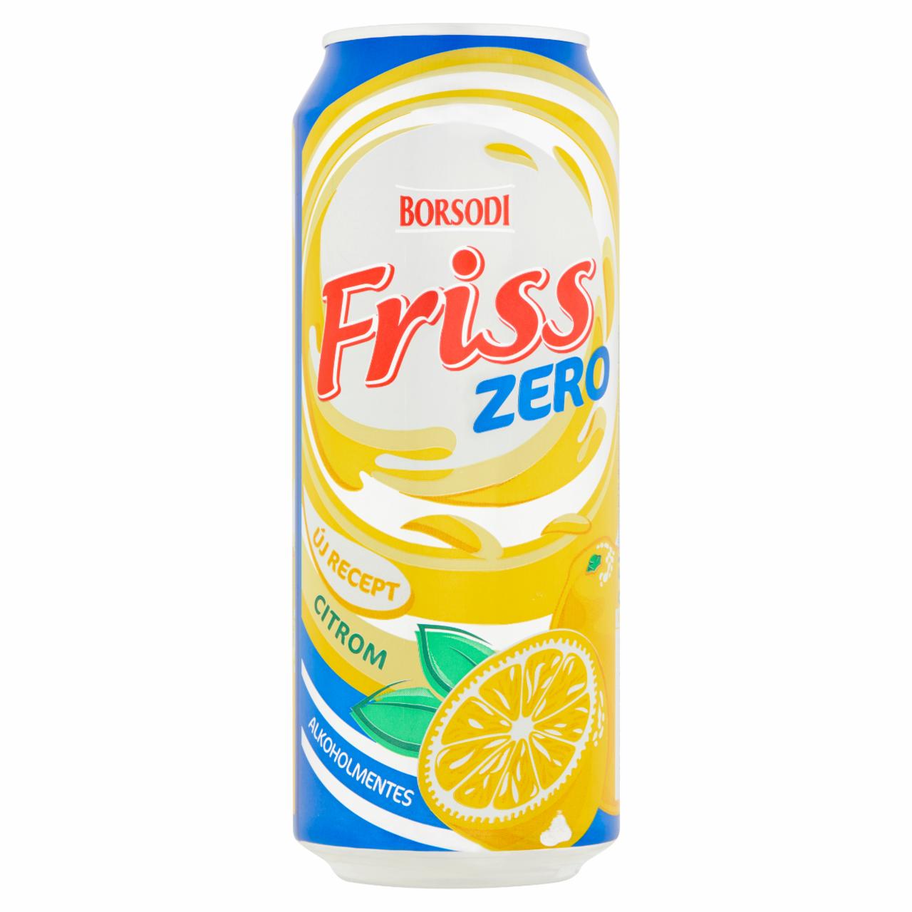 Képek - Borsodi Friss Zero citromos ital és alkoholmentes világos sör keveréke max. 0,5% 0,5 l