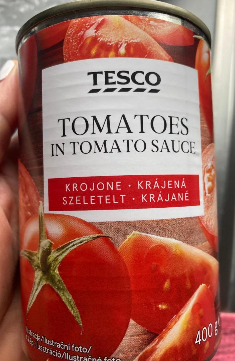 Képek - Szeletelt paradicsom paradicsomszószban Tesco