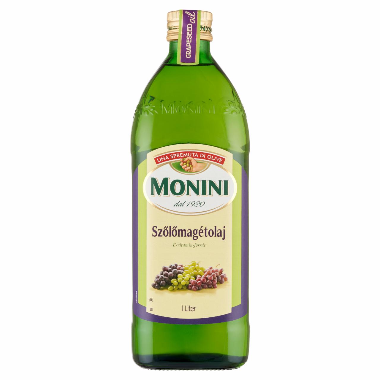 Képek - Monini szőlőmagétolaj 1 l