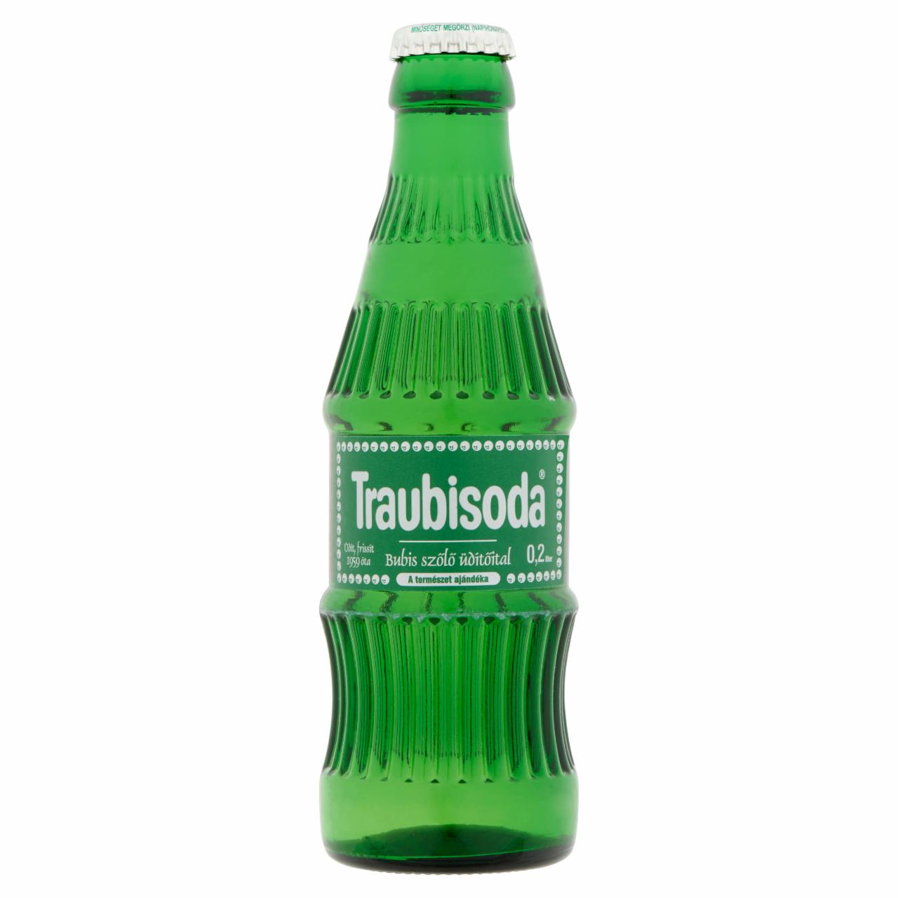 Képek - Traubisoda bubis szőlő üdítőital cukorral és édesítőszerrel 0,2 l