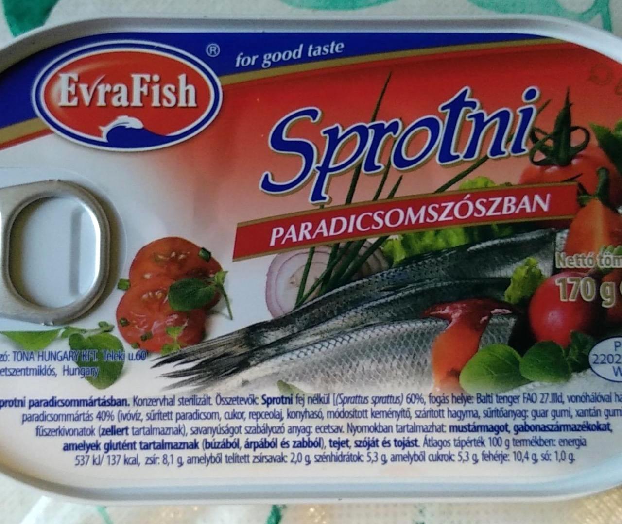 Képek - Sprotni paradicsomszószban EvraFish