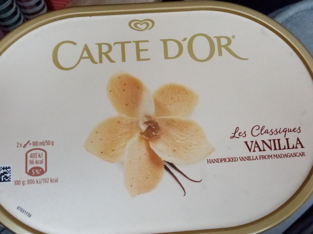 Képek - Carte D'Or vaníliás jégkrém 1000 ml