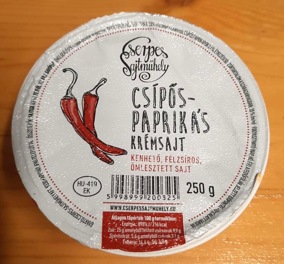 Képek - Cserpes Sajtműhely csípőspaprikás krémsajt 250 g