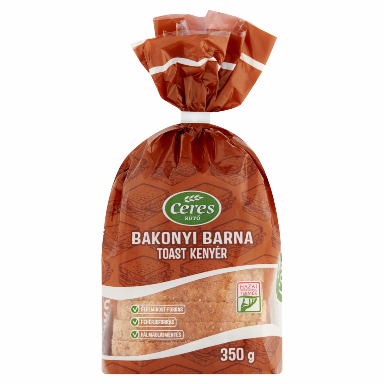 Képek - Ceres Bakonyi barna toast kenyér 350 g