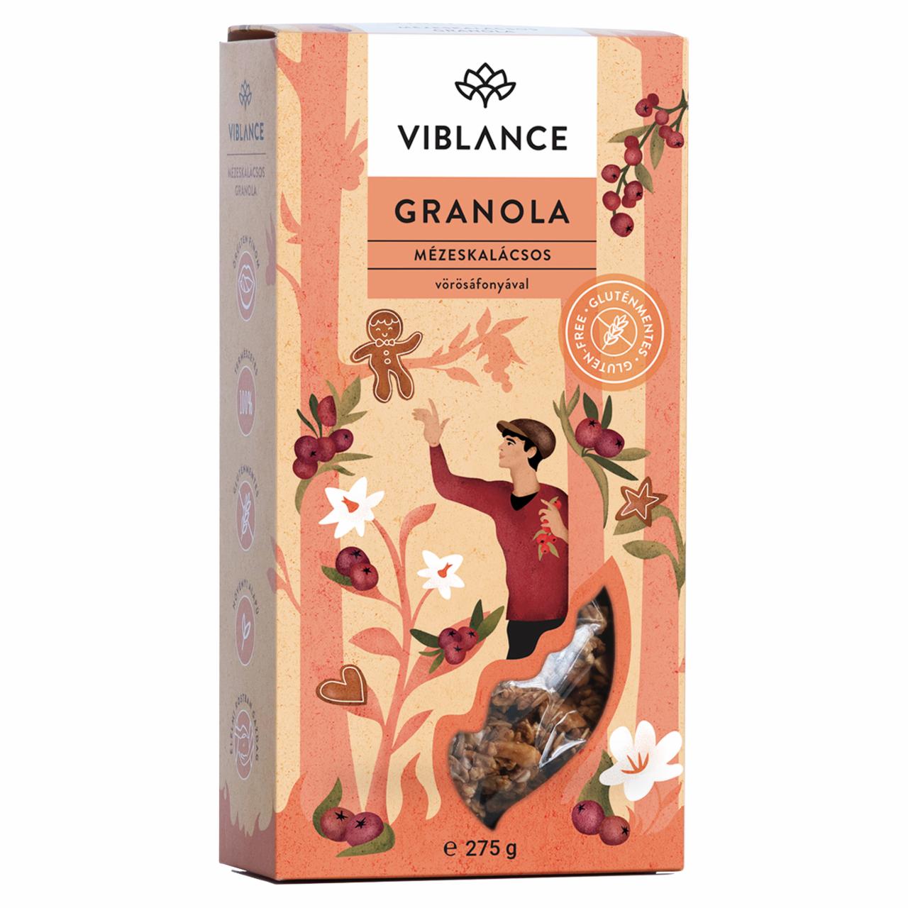 Képek - Viblance mézeskalácsos granola vörösáfonyával 275 g