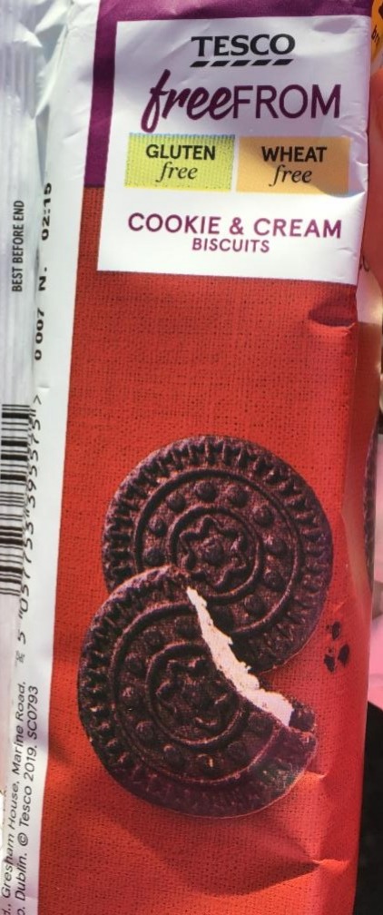 Képek - Tesco free from gluténmentes kakaós keksz vanília ízű töltelékkel
