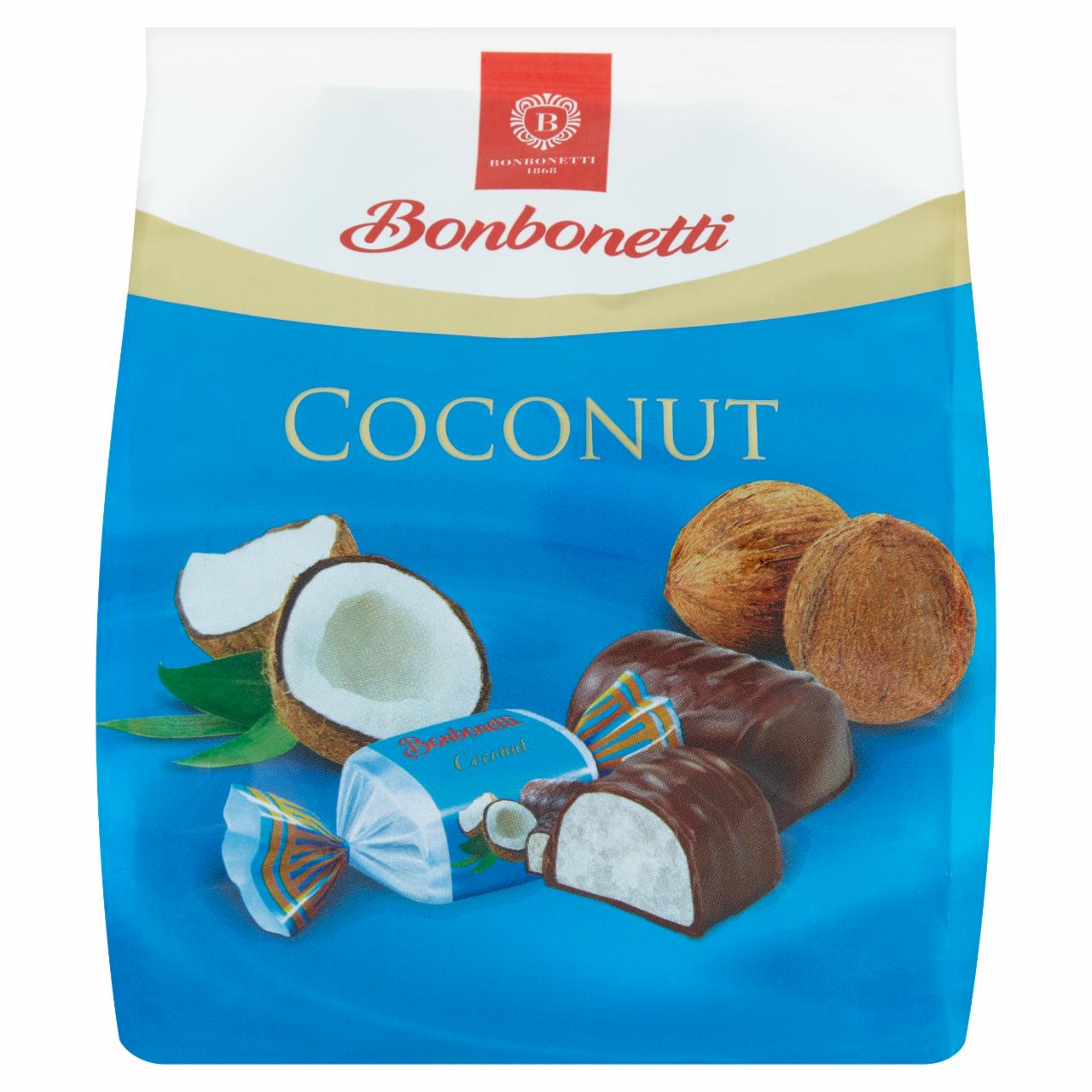 Képek - Bonbonetti tejcsokoládéval mártott kókuszos desszert 144 g